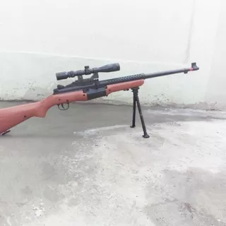 mainan tembakan m1941 sniper wood spring kokang m801 dcobra airsoft Original