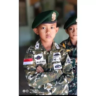 Baju tentara Kostrad anak Kostum profesi tentara Kostrad Loreng Tni Loreng Kostrad Baju TNI