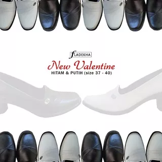 SEPATU PANTOFEL PUTIH WANITA/ SEPATU KERJA WANITA HAK 7 CM NEW VALENTINE