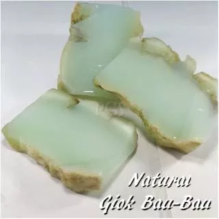 NATURAL BAHAN BATU GIOK BAU-BAU ASLI SULAWESI DARI BAHAN TERBAIK WARNA SOLID LIKE CHRYSOPRASE