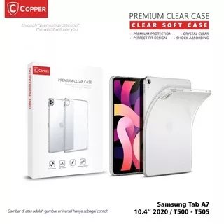 Samsung Tab A7 10,4 (2020) / T500 - Copper Softcase Bening / Clear