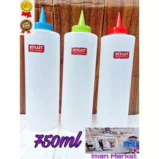 BOTOL MAYONAISE JUMBO 750ML PLASTIK / BOTOL KECAP SAOS BESAR / BOTOL KECAP PLASTIK JUMBO MURAH 700ML