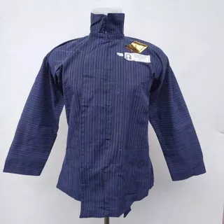 BAJU SURJAN LURIK BIRU PRIA DEWASA BAJU LURIK BIRU BAJU ADAT JAWA PREMIUM PAKAIAN ADAT JAWA SURJAN JOGJA LURIK BIRU LURIK ABU LURIK HITAM BAHAN TENUN TRADISIONAL BAJU LURIK KHAS JAWA BAJU ADAT