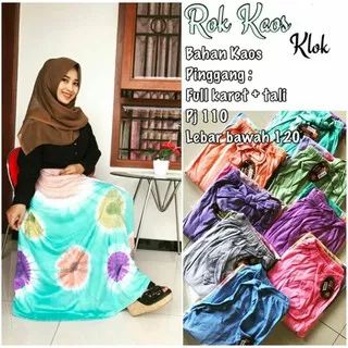 Rok Klok Kaos CVC Super Batik Jumputan