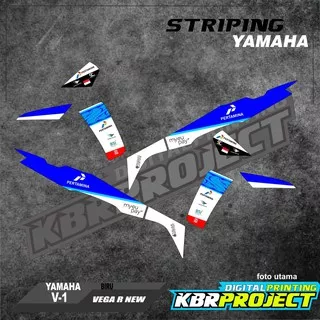 VEGA R New striping motor YAMAHA motor sticker variasi Racing V-01 (cod) stiker