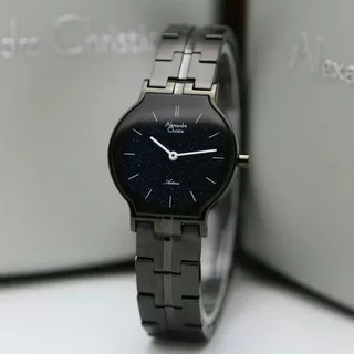 ALEXANDRE CHRISTIE AC 8603 ASTERIA BLACK DIAL GLITER ORIGINAL.GARANSI RESMI 1 TAHUN