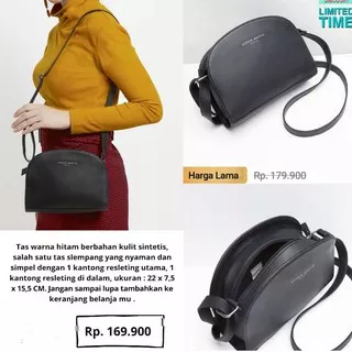 TAS SELEMPANG WANITA BLACKY SOPHIE MARTIN PARIS PROMO