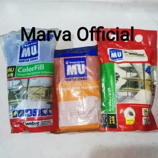 SEMEN Instan Nat 1kg 1 kg 408 Keramik Marmer Granit Batu Alam Mosaik Tile Grout Marine Blue biru Super White putih Smart Cream krem oren Jazz Green hijau ijo Pinky Pink peach merah muda Magic Red tua MU Mortar Utama Pengisi Colorfill Lantai Tembok Dinding