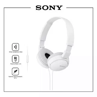 Headset SONY MDR-ZX110AP On Ear Headphone Original SONY - Putih