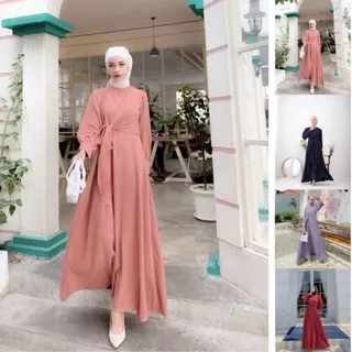 Gamis terbaru Dress Wanita Kondangan Terbaru Kekinian Hitam Muslim Korea Baju Gamis Terbaru Kekinian korea Kondangan Pesta Formal