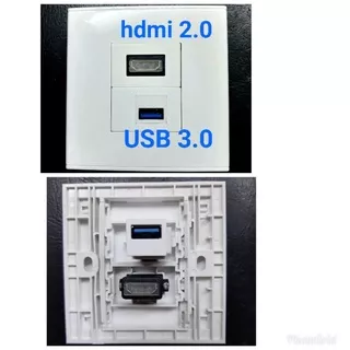 STOP KONTAK FACEPLATE HDMI USB DATA PANEL OUTLET SOCKET