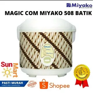 MAGIC COM MIYAKO 1.8L MCM-508 Batik KWG/PRG/ Wayang - BATIK PRG