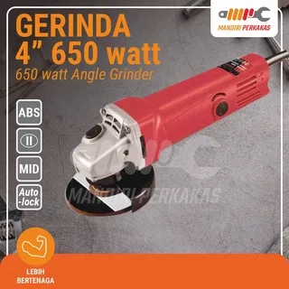 Mesin Gerinda Tangan 650 W Diameter 100 mm / Mesin Gerinda Murah/ Mesin Gerinda tangan/ Gerinda Listrik Angle Grinder