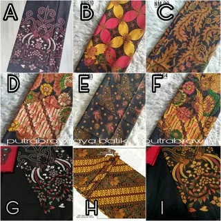 Kain batik hitam manis kain batik unggul jaya Grosir kain batik pekalongan kain batik printing murah