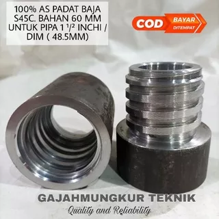 SOK DRAT 1 1/2 INCHI SOCKET LUAR DALAM PENYAMBUNG PIPA MESIN BOR SUMUR