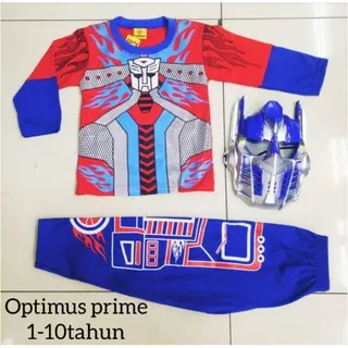 Kostum Setelan Transformer Optimus Anak Stelan Transformers Laki-Laki Perempuan