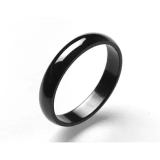 cincin pria wanita titanium black | cincin couple hitam