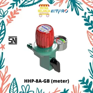 Regulator Gas Tekanan Tinggi Hitpro dengan Meteran 8A-GB / Hitpro Regulator High Pressure 8A-GB