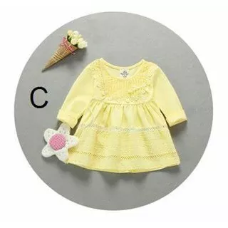 Mini Dress Import cute yellow