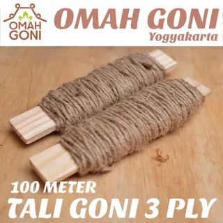 Tali Goni 3 Ply 100 Meter - Tali Rami 2 MM - Tali Goni Yogyakarta - Jute Rope