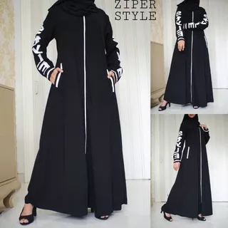 New Abaya Gamis Dress Maix Abaya Saudi ZIPER STAYLE
