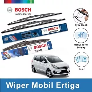 Bosch Wiper Depan & Belakang Kaca Mobil Suzuki Ertiga Advantage 21 & 14 + H307