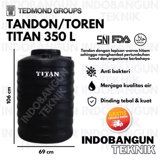 Toren Air Tangki Air Tandon Air Grand Titan 300 Liter Tedmond Murah Kuat Tahan Lama