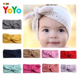 Bandana Bayi / Bandana Bayi Rajut Pita/ Baby Headband Knit / Bandana Rajut Bagus Lucu perempuan murah berkualitas Import