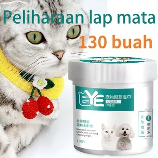 130 Buah SOFT PET WIPES Aman dan sehat Mata menghilangkan kotorankotoran mata/Aksesoris Perawatan Hewan Peliharaan/Tisu Dekontaminasi Mata Hewan Peliharaan/pembersih mata kucing dan anjing/Hewan Peliharaan Tisu Pembersih