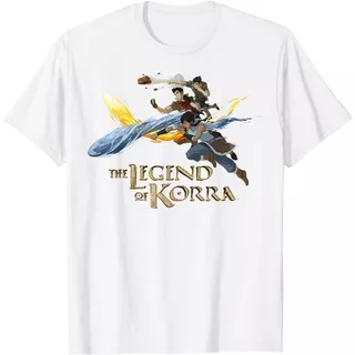 Baju Anak Nickelodeon The Legend Of Korra Elements Action Group Shot T-Shirt