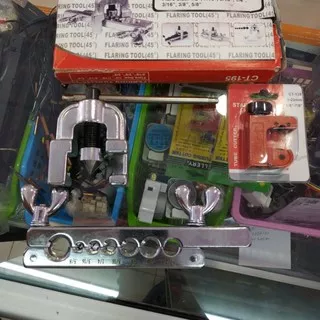 Flaring tool ac Ct195 Plus Cutter mini ct128 Set pemotong pipa dan flaring pipa ac flaring single