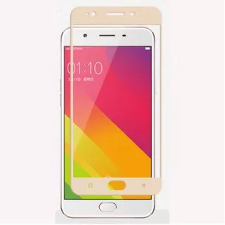Tempered Glass Full 3D Oppo A37/Neo 9 A39 A57 F1+/R9 Anti Gores Kaca Curved Warna