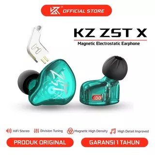 KZ ZSTx ZST X with Mic Earphone In Ear Monitor IEM 1BA+1DD