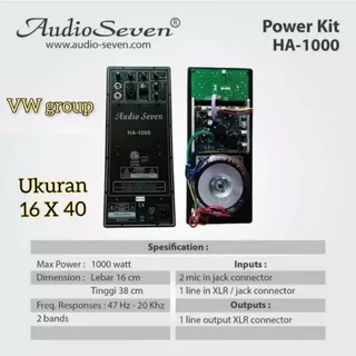 mesin speaker aktif/power kit aktif AUDIOSEVEN ORIGINAL HA 1000 16X40 16x38 CLASS D