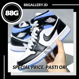 Air Jordan 1 Mid Royal Black and Blue 100% Original