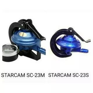 Kepala gas / Regulator Gas Starcam / Star Cam Tekanan Rendah SC- 23M / SC- 23S / SC-T12RM BLACK