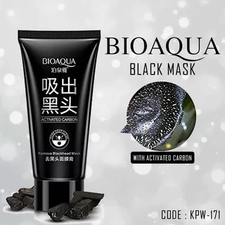 Masker BIOAQUA Charcoal Black Mask - Masker Arang Wajah Original