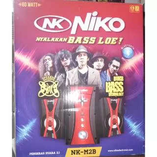 SPEAKER NIKO SLANK NK M2B SPIKER AKTIF ACTIVE MULTIMEDIA BLUETOOTH RADIO USB PENGERAZ SUARA MURAH