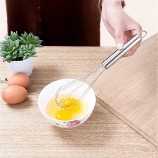 Pengocok Telur Manual Pengaduk Adonan Kue Hand Mixer Egg Whisk Stainless Steel