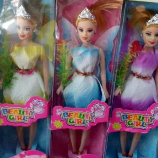 Mainan anak perempuan princes boneka cewek cantik Sayap Peri Bidadari Beauty Girl / Beautiful Fashion Angel peri BOX