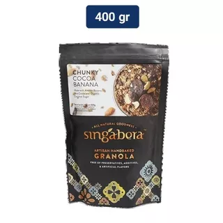 Singabera Artisan Handbaked Granola Chunky Cocoa Banana 400 gr