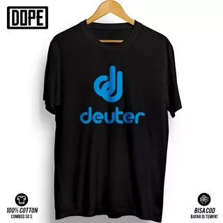 Kaos Outdoor Deuter Premium Kaos Pendaki Gunung Distro Baju Pria Wanita Tshirt Cotton Combed 30s V2