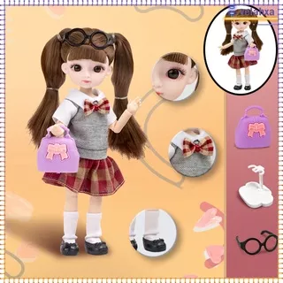 [VELA] BJD Girl Doll, 13 Joints Height 20cm Can Be Changed into Dolls, Doll Ornaments for Children/`s Gift