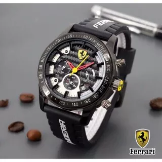 Jam Tangan Pria Ferrari Crono Aktif Tali Rubber - Jam Tangan Ferrari Crono Aktif - Ferrari A004