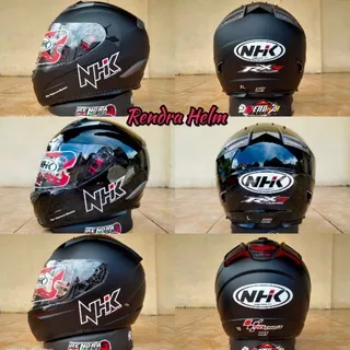 Helm NHK Rx9 solid Black doff. NHK Gp1000 solid black doff.. ogkir termurah 2kg