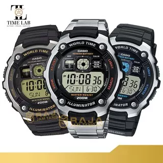 CASIO ORIGINAL AE-2000 / AE 2000 / AE-2000WD-1A / AE-2000W-1A / AE-2000W-9A JAM TANGAN PRIA DIGITAL