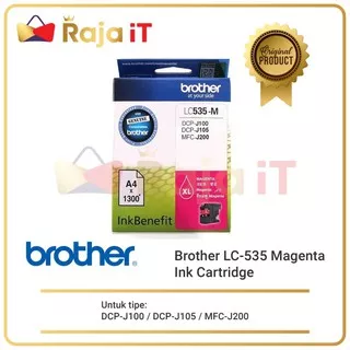 BROTHER LC535XL M LC535 LC 535 XL Magenta Ink Cartridge Tinta Original