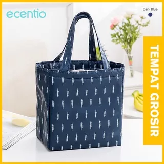 ecentio Tas Bekal/Alumunium Foil Lunch bag /Tote bag Waterproof Big tas lunch Insulation lunch bag