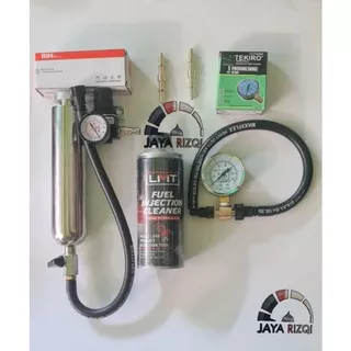 [ PROMO SATU SET ] Alat Servis Injeksi Motor | Tabung Infus Injektor | Fuelpump Tekiro | Injector Cleaner