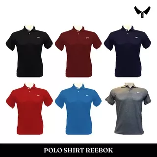 KAOS POLOS BERLOGO REEBOK / KAOS KERAH REEBOK / POLO REEBOK / KAOS SPORT / POLO SHIRT SPORT / KAOS PRIA / KAOS POLO